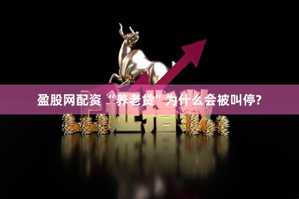 盈股网配资 “养老贷”为什么会被叫停?